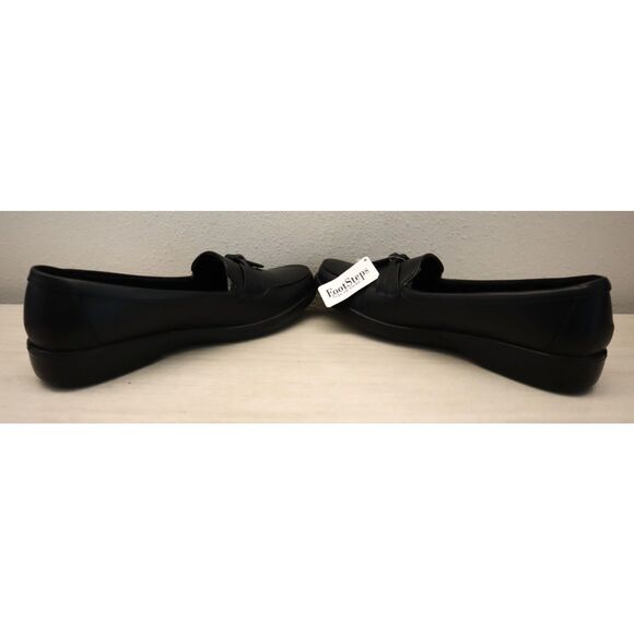 FootSteps FS3430 Women's Sz 12M Black PU Leather Liberty Slip-On Dress Shoes SIB - Picture 10 of 11